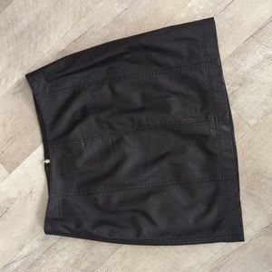 Free People Faux Leather Mini Skirt size 6